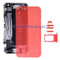 Cubierta trasera transparente roja para iPhone 6 - 1