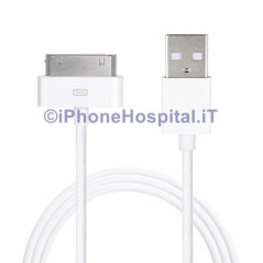 Cabo de Carregamento de 30 pinos para USB - Branco - Apple Iphone 3 4 4S Ipad Ipod - 1