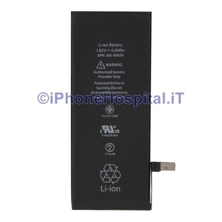 Batteria Pila di Ricambio per iPhone 6S A1633, A1688, A1700 -1715mAh - 2