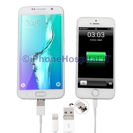 Câble de données 8 broches + Micro USB 2.0 mâle vers éclairage - 3