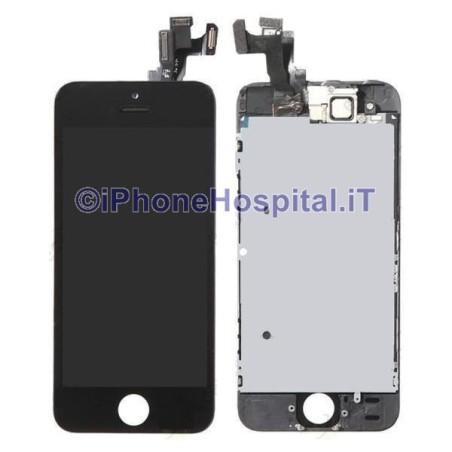 Vidro + Touch + LCD para iPhone 5S / SE Preto OEM Montado - 2