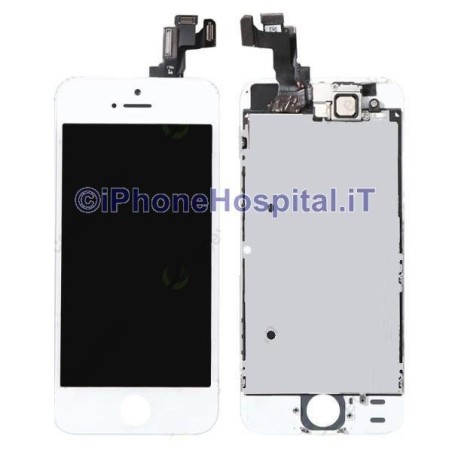 Glass+Touch+Lcd for iPhone 5S/SE White OEM Assembled - 1