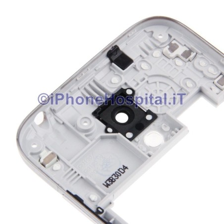 Samsung Marco central para i9195 Galaxy S4 Mini Plato central Marco Llaves plata