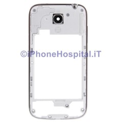 Cornice Centrale per Samsung i9195 Galaxy S4 Mini middle plat Frame Tasti silver - 3