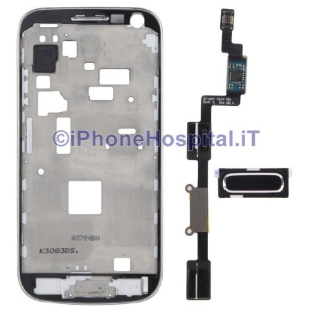 Samsung Cadre intermédiaire Cadre LCD pour Galaxy S4 Mini i9195 Incluant le circuit des touches - 6