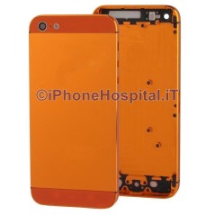 Retro Cover Arancio per Apple iPhone 5 A1428, A1429, A1442 - 2