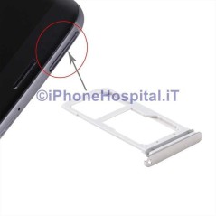 Porta Sim Slot Slitta Vassoio Color Gold per Samsung Galaxy S7 G930 G930F - 2