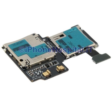 Samsung Lector plano de tarjetas Sim y Sd para Galaxy S4 GT-i9505 Vers i545