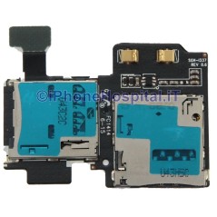 Flat Sim Card Reader & Sd Card for Samsung Galaxy S4 GT-i9505 Vers i337 - 2