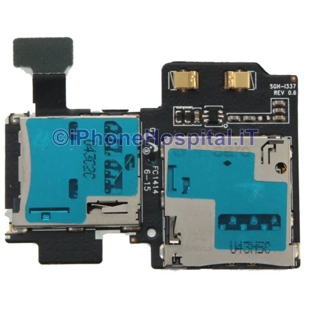 Leitor de Cartão SIM e Cartão SD para Samsung Galaxy S4 GT-i9505 Vers i337 - 2