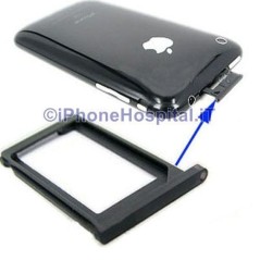 SIM Card Holder - BLACK for iPhone 3G 3GS - 1