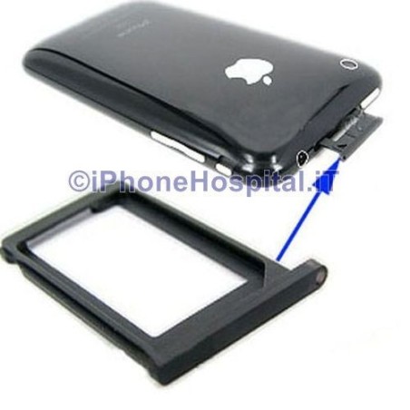 SIM Card Holder - BLACK for iPhone 3G 3GS - 1