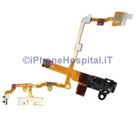 Flat Jack Volume Accensione Mute Per Iphone 3G & 3GS - Nero - 2