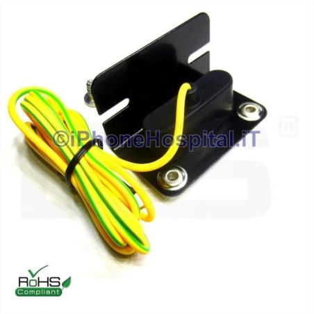 Cable de terminal de descarga antiestática con puesta a tierra del panel ESD para muñequera