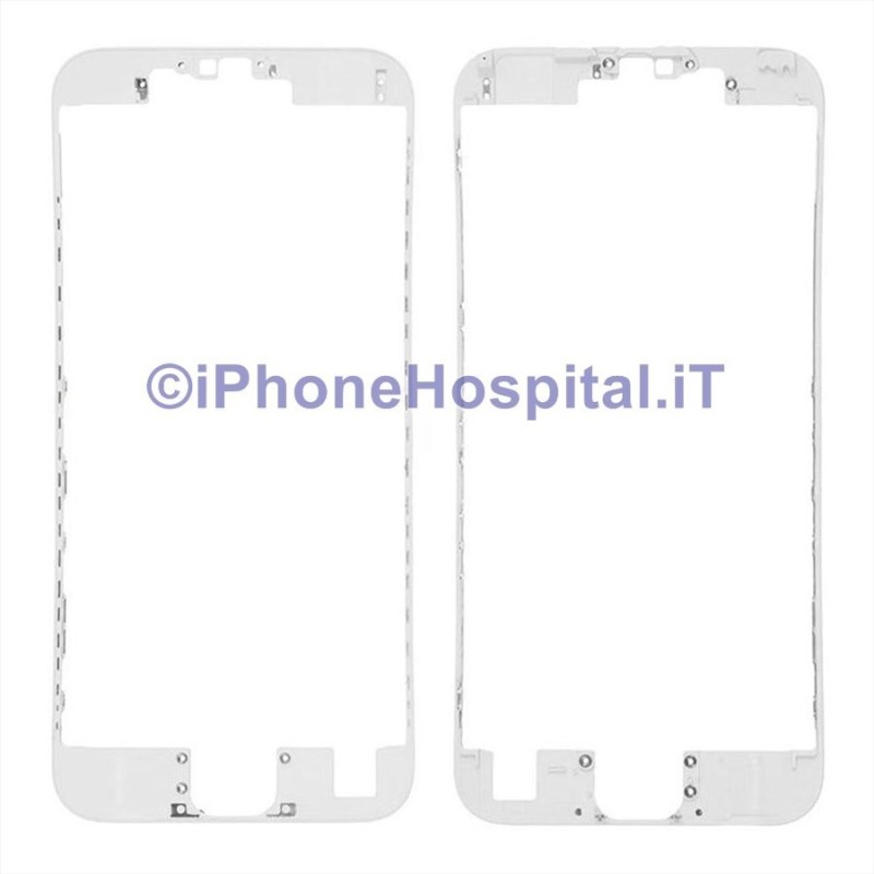 Suporte de vidro com borda branca para tela sensível ao toque do iPhone 6S - 1 Suporte de vidro com borda branca para tela sensível ao toque do iPhone 6S - 1