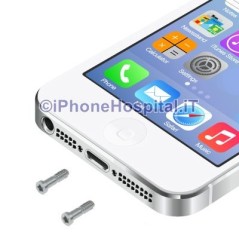 Juego 2 tornillos color plata para iPhone 5/5S - 1