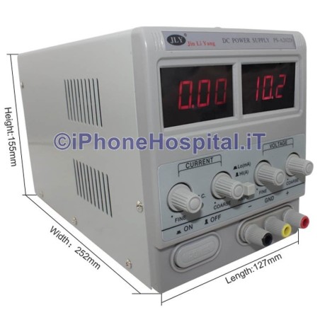 Fuente de alimentación de sobremesa con pantalla de control 20V 2A CC regulable - 4