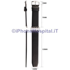Leather Strap with Brown Buckle for Apple Watch 38"