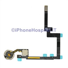 Botón Home Cable Flex Marco Blanco Plata para iPad Mini 3 Montado