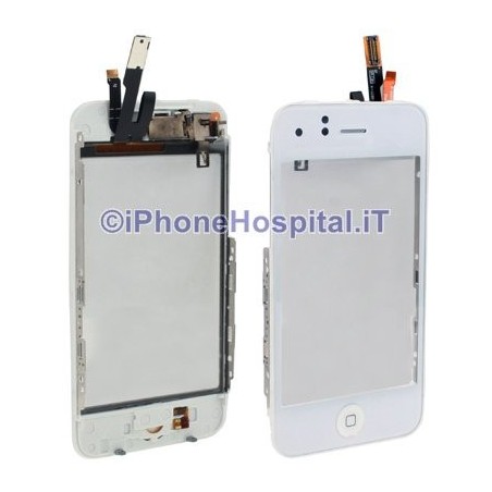 Kit completo touch, tasto home, altoparlante 3G Bianco - 3