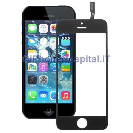Glass + Touch Black already assembled for Apple iPhone 5 OEM - 2