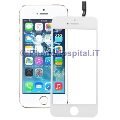 Vidro + Touch Branco já montados para iPhone 5S / 5C OEM - 5