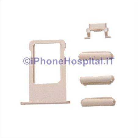 Insert Nano Sim + Volume Mute and Power ON OFF button for Apple iPhone 6S & 6S Plus Gold