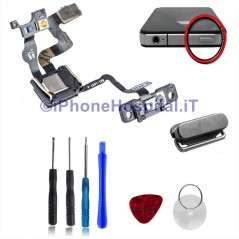Cabo de alimentação, botão do sensor de luz e botão de ligar para iPhone 4S montado - 1