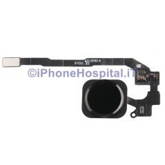 Home Button - Flex Cable for iPhone 5S Assembled Black - 3