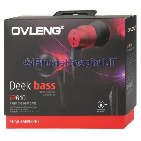 Auriculares con súper graves con ajuste de volumen y botón de respuesta.