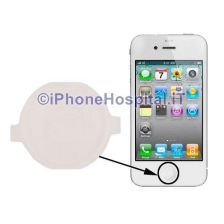 White Home Button for Apple iPhone 4G - 3