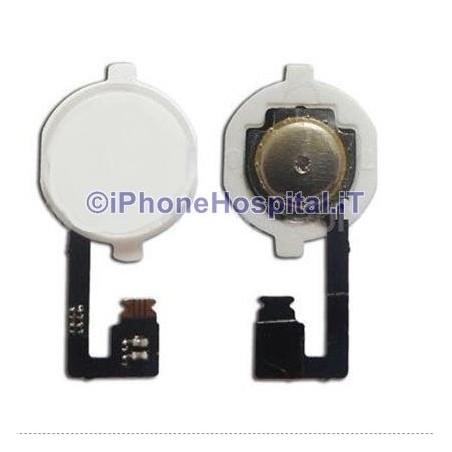 Bouton Home blanc avec câble flex pour iPhone 4G