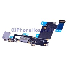 Conector de carga Jack Auriculares Micrófono Antena plana Gris Oscuro iPhone 6S Plus