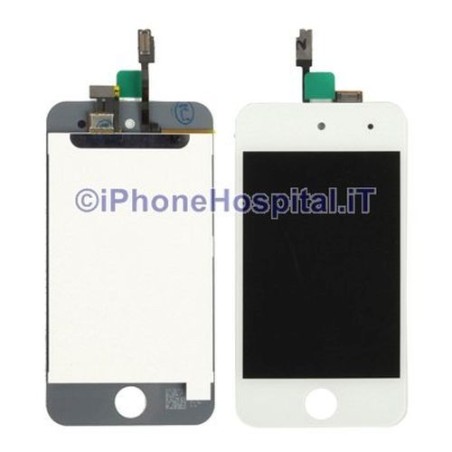 iPod Touch 4th White Front Glass with LCD OEM - 5