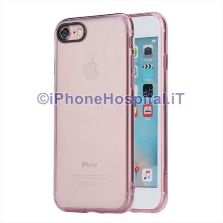 Custodia Rose Transparente pour Apple iPhone 7 Plus 5,5" - 1