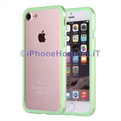 Capa Bumper Verde com Borda Transparente para Apple iPhone 7 4,7" - 2
