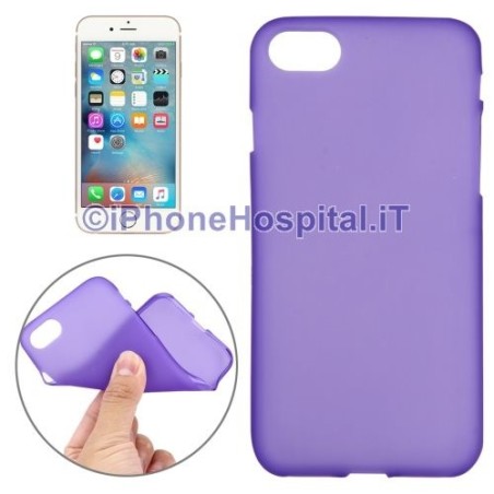 Coque de protection TPU transparente de couleur violette pour iPhone 7 4.7" - 2