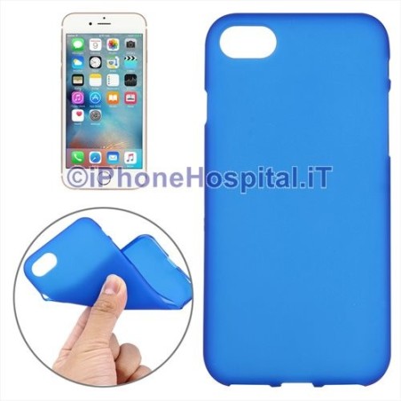 Capa protetora em TPU transparente azul para iPhone 7 4,7" - 3