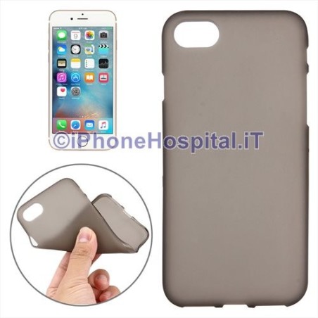 Transparent Grey TPU Protective Case for iPhone 7 4.7" - 3