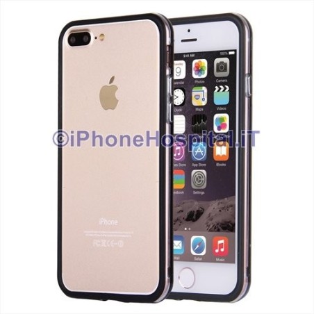 Capa Bumper Preto com Borda Transparente para Apple iPhone 7 Plus 5,5" - 2