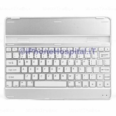 Tastiera Wireless Bluetooth Aluminum Ultra-Slim QWERTY per Apple iPad 2/3/4 - 1