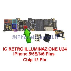 IC Coil Retroiluminação U24 para Apple iPhone 5/5S/6/6 PLUS - 1