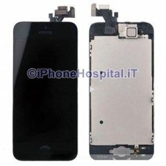 Cristal + táctil + LCD para iPhone 5 Negro Grado A Ensamblado - 5