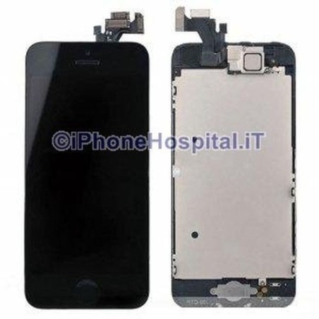 Vetro + Touch + Lcd per iPhone 5 Nero Grado A Assemblato - 5