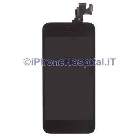 Ecrã de Vidro Touch Screen LCD Montado para iPhone 5C Preto OEM - 3