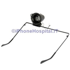 Lunettes monocle avec lentille grossissante 20X et lumière LED