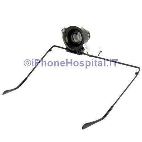 Gafas monóculo con lente de aumento 20X y luz LED