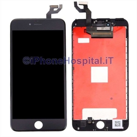 Tela de toque de vidro montada com LCD para iPhone 6S Plus Preto Grau A - 4