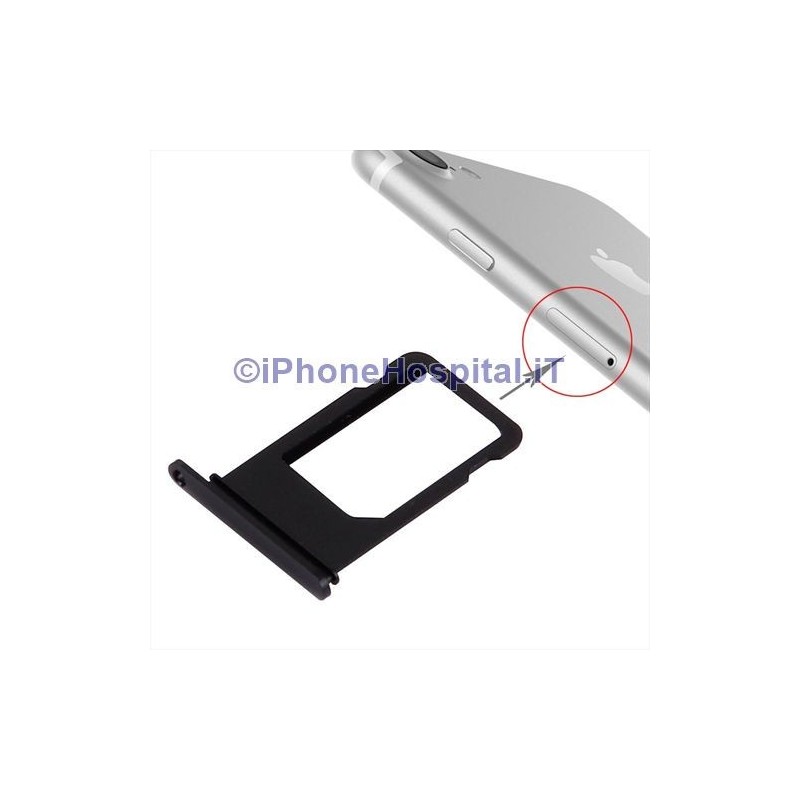 Tarjetero Sim Ranura Micro Tarjetero iPhone 7 ( Negro ) - 1 Tarjetero Sim Ranura Micro Tarjetero iPhone 7 ( Negro ) - 1