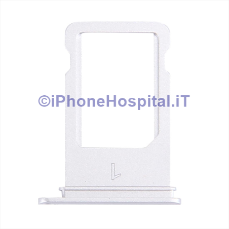 iPhone 7 Sim Card Tray Port Slot Micro SD Card Tray (Silver)